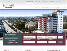 Tablet Screenshot of hotelpresidenteuruguaiana.com.br